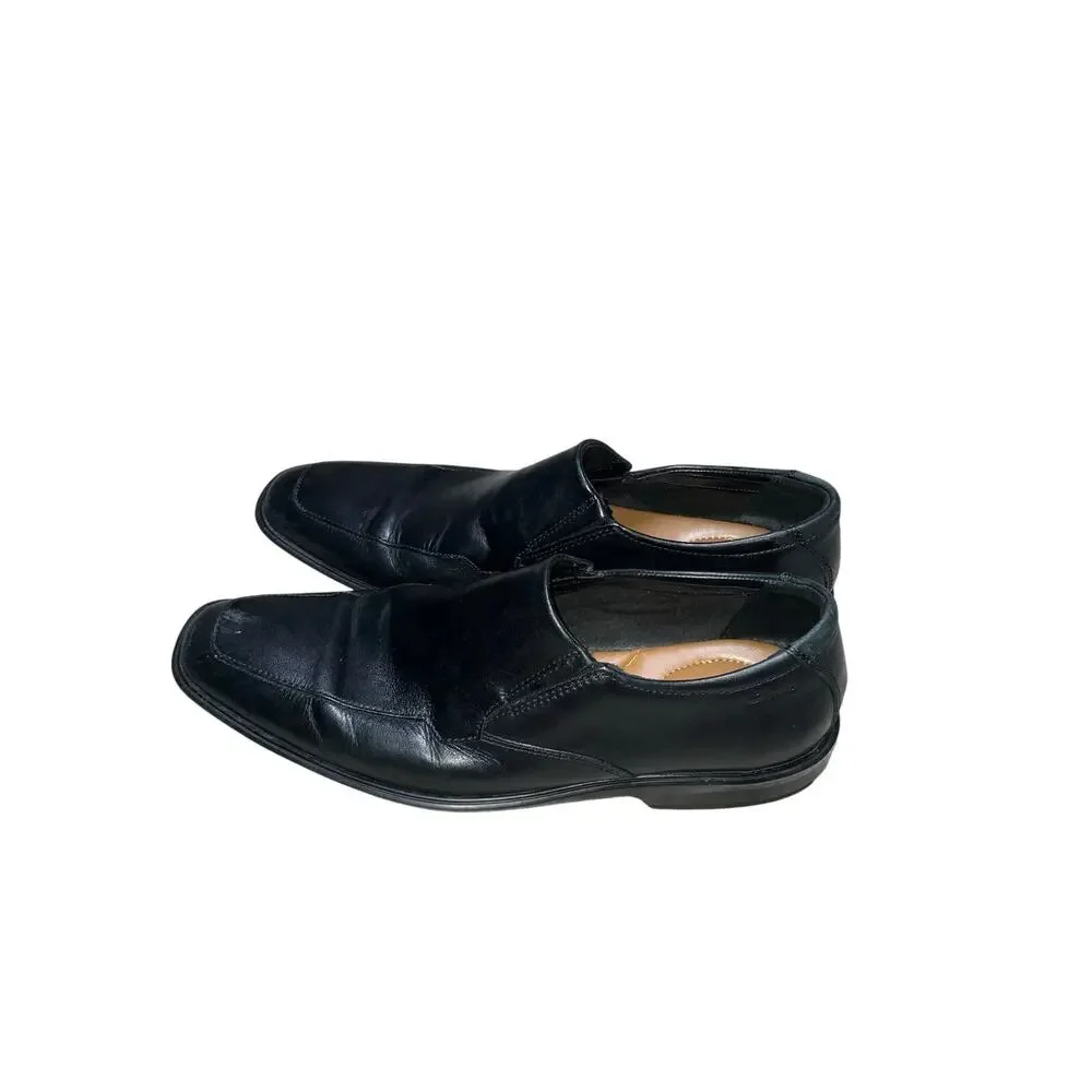 Clarks Collection Tilden Black Leather Slip On Loafer Size 9.5